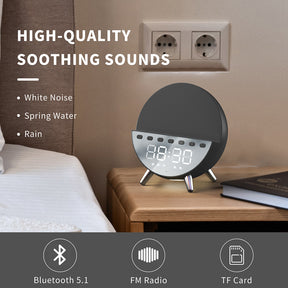 A7 Alarm Clock Wireless Charging ，Bluetooth Speaker， Night Light Lamp， Phone Charger Digital Display ，Phone Stand