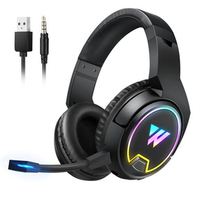 Headset Gamer 7.1 3D Surround Sound Bluetooth Fone De Ouvido Sem Fio Auriculares Wireless Headphone Audifonos Inalambrico Led